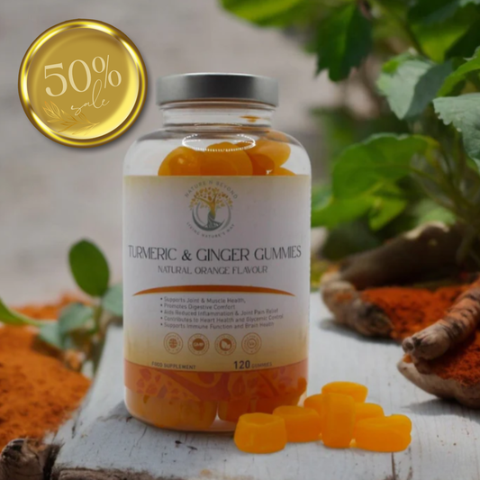 Turmeric & Ginger Gummies - 120 Natural Orange Flavour