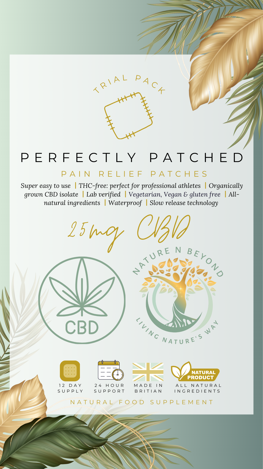 25mg CBD Patches