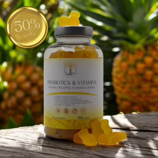 Family Probiotic Vitamin Gummies 150 Pineapple flavour