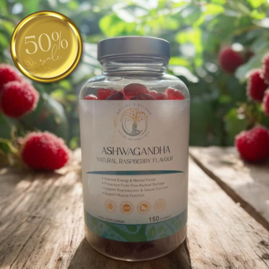 Ashwagandha 600mg - Natural Raspberry Flavour Gummies