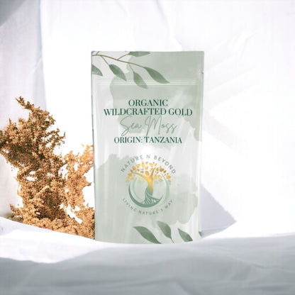 Organic Wildcrafted Premium Gold Tanzanian Sea Moss 120g