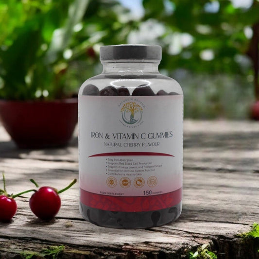 Iron & Vitamin C Gummies - 150 Natural Cherry Flavour