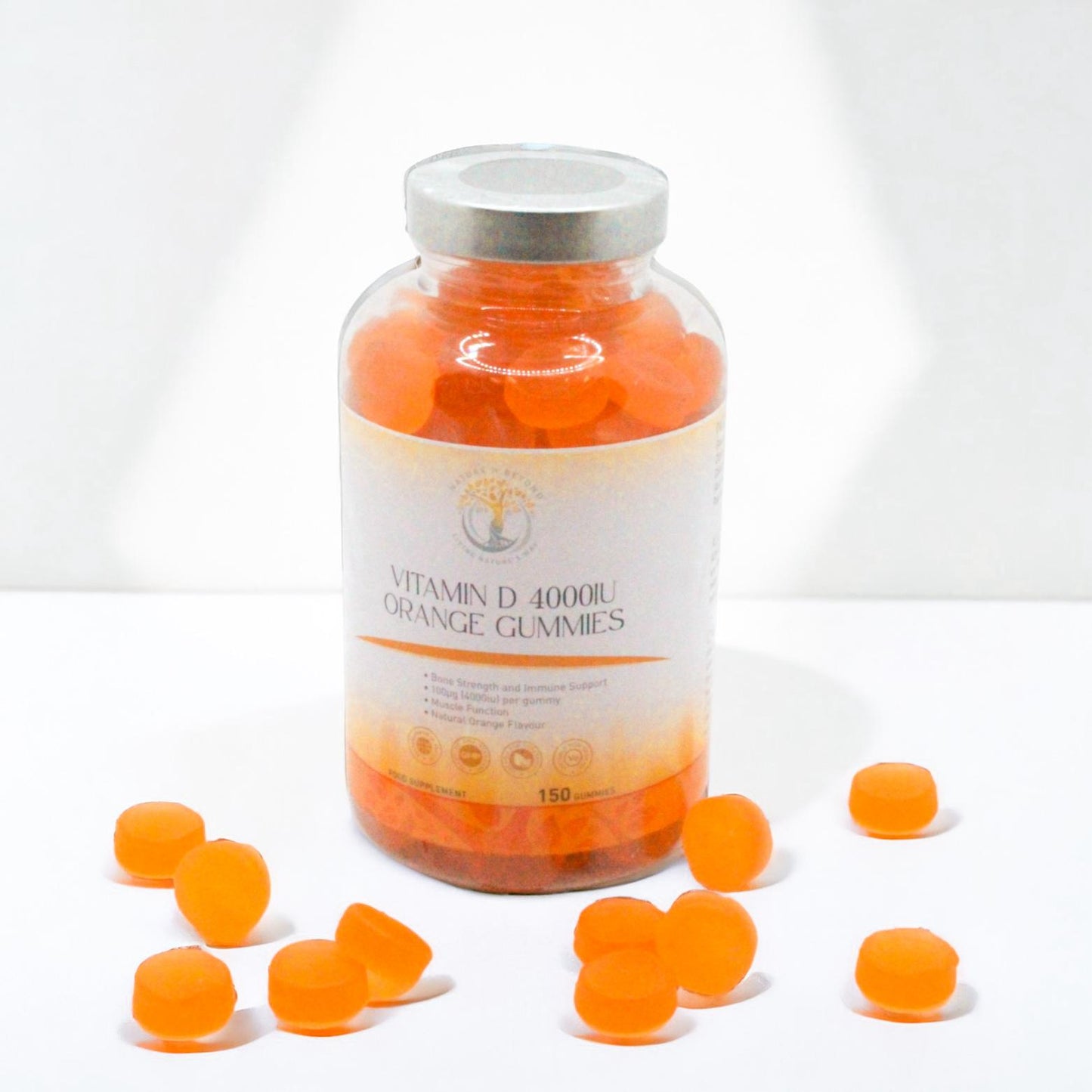 Vitamin D Gummies - 150 Natural Orange Flavour