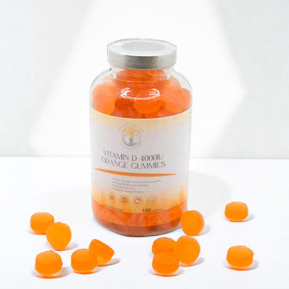 Vitamin D Gummies - 150 Natural Orange Flavour