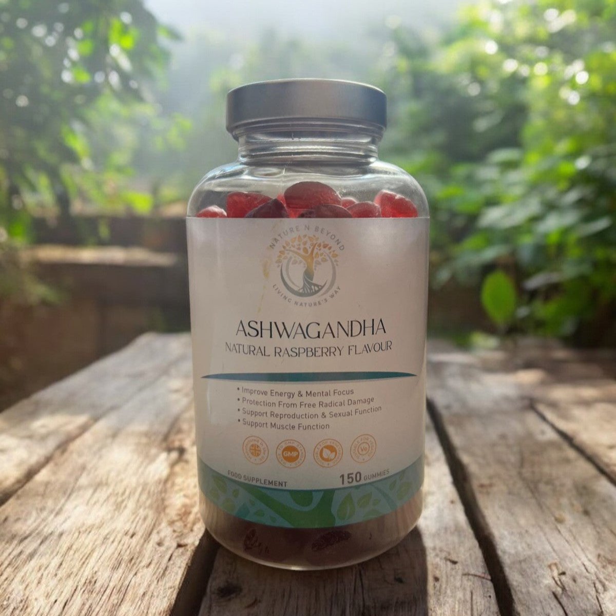 Ashwagandha 600mg - Natural Raspberry Flavour Gummies